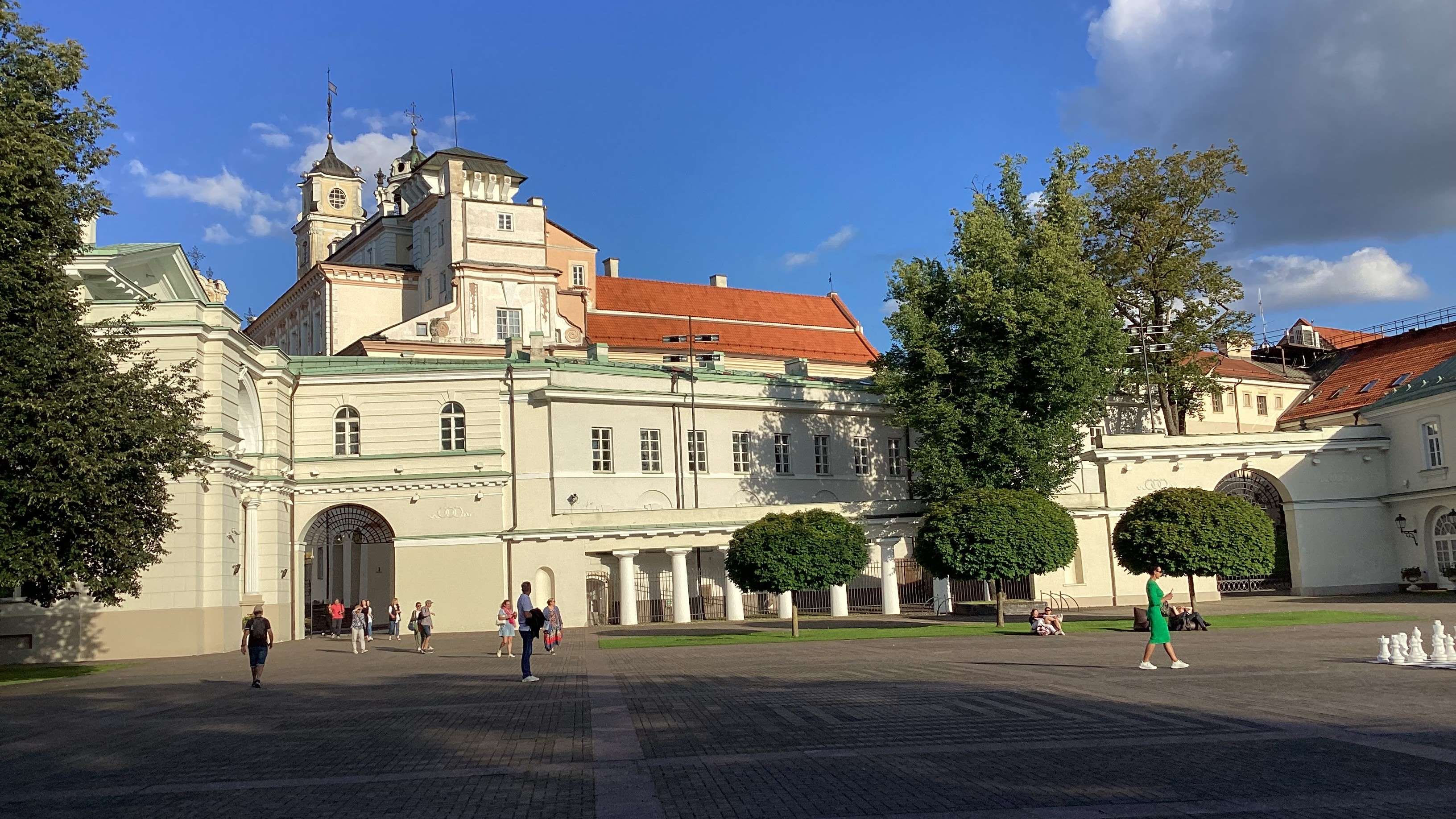 Backyard of the Lithuanian presidential palace