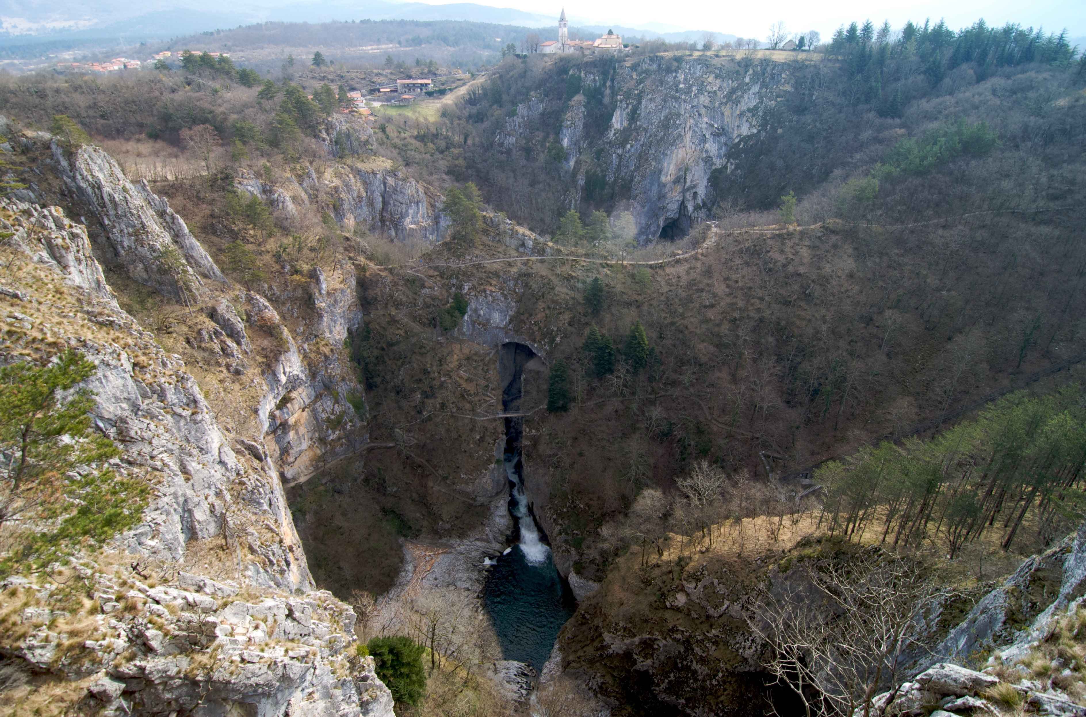 One of the entrances of Skocjan Caves